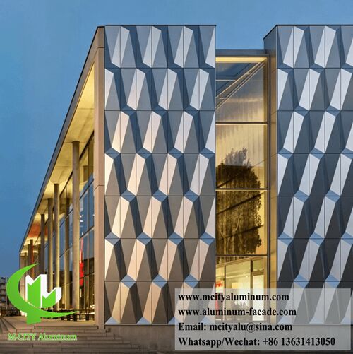 Dernières solutions de l'entreprise Améliorer la profondeur architecturale avec le revêtement de façade en aluminium 3D: un jeu de lumière et d'ombre