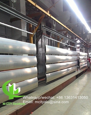 PVDF Architectural Aerofoil fins volets en aluminium avec forme ovale pour fenêtre de façade