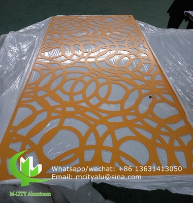 Panneau décoratif sculpté en aluminium CNC avec divers motifs panneau d'écran de découpe laser épaisseur 3 mm