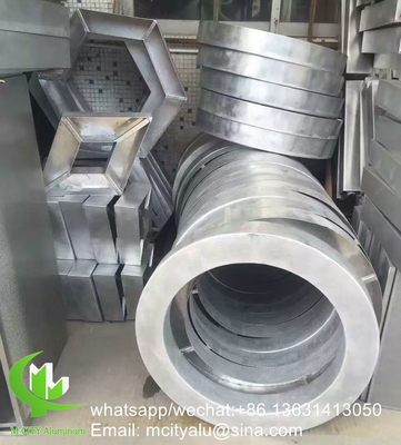 panneau de revêtement en aluminium sur mesure avec revêtement en poudre pour mur rideau de façade