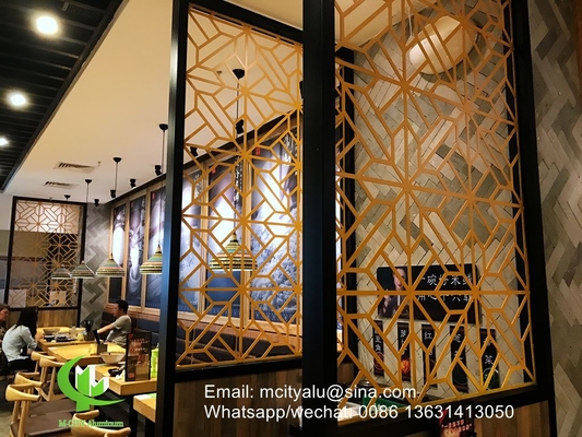 Panneau mural à écran creux en aluminium pour revêtement de façade de mur de rideau, panneau mural à écran perforé d'épaisseur de 2 mm