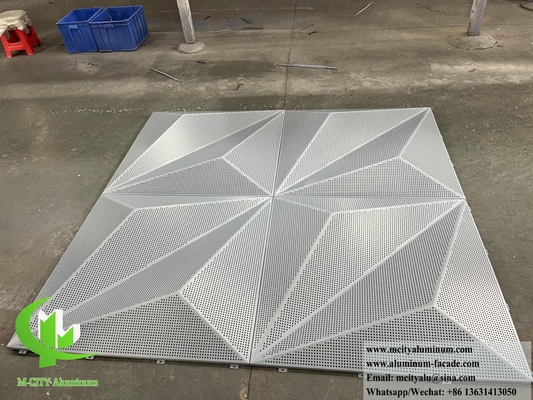 Conception de façades métalliques perforées revêtement en aluminium revêtement PVDF durable