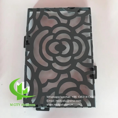 Panneau de revêtement en aluminium perforé creux de 2,5 mm d'épaisseur pour la décoration de fenêtres