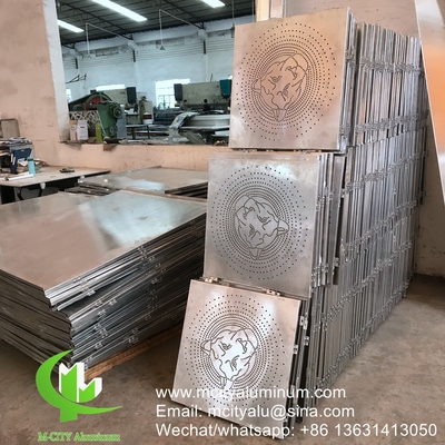 panneau perforé en aluminium Panneau de revêtement murale de façade en aluminium avec support pour bâtiment ou plafond