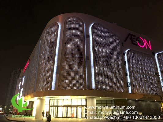panneau perforé en aluminium, façade, revêtement mural, revêtement extérieur du bâtiment pour bâtiment ou plafond