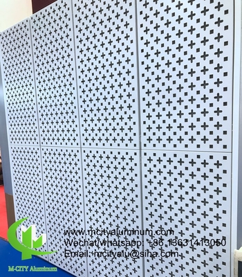 Panneau d'aluminium perforé façade revêtement mural panneau de revêtement extérieur du bâtiment pour le mur rideau du bâtiment