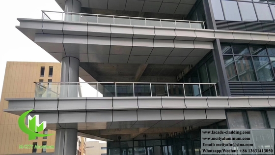 Chine fournisseur 3 mm panneau métallique en aluminium poudre revêtue façades en aluminium