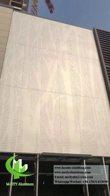 4 mm revêtement métallique écran métallique perforé façades métalliques enduites en poudre d'aluminium