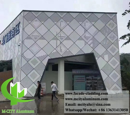Écrans perforants en tôle d'aluminium pour revêtements muraux extérieurs