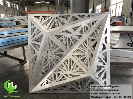 Motifs décoratifs en aluminium en tôle perforée pour revêtements muraux de bâtiments architecturaux