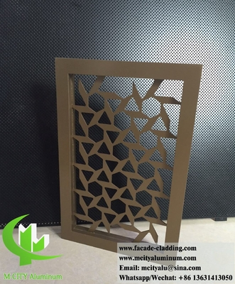 Coupe au laser Écrans de protection de la vie privée en métal Panneaux décoratifs Feuille d'aluminium 3 mm d'épaisseur