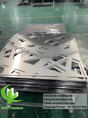 Panneaux de protection de la vie privée décoratifs en aluminium Plaque métallique d'épaisseur de 4 mm anti-rouille imperméable à l'eau