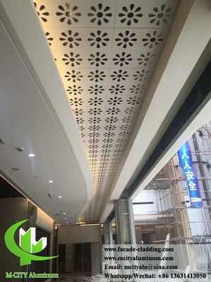 Décoration de plafond en feuille de métal perforée en aluminium