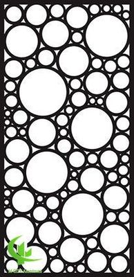 Bon prix Exterior Panneau perforé en aluminium pour la décoration murale avec feuille métallique de 3 mm avec motif de tenue ronde en ligne