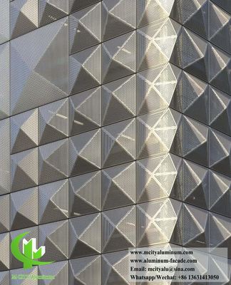 Bon prix Panneaux de façade en aluminium perforé 3D revêtement de mur extérieur en ligne