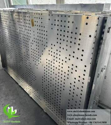 Système de plafond en aluminium rétroéclairé perforé personnalisé avec boîtier LED intégré et motifs de découpe laser CNC