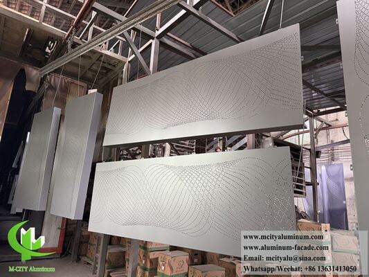Couvertures et panneaux d'écran de façade en aluminium perforé à dégradé personnalisé