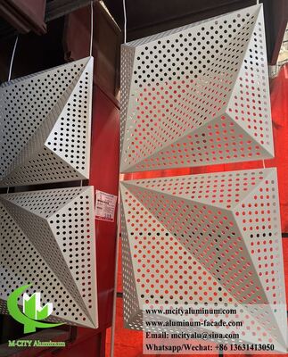 Panneaux de façade en aluminium architectural perforé 3D | Systèmes de bardage métallique personnalisés