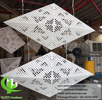 Élevez l'architecture avec des panneaux de façade en aluminium perforé diamant 3D et prismatique