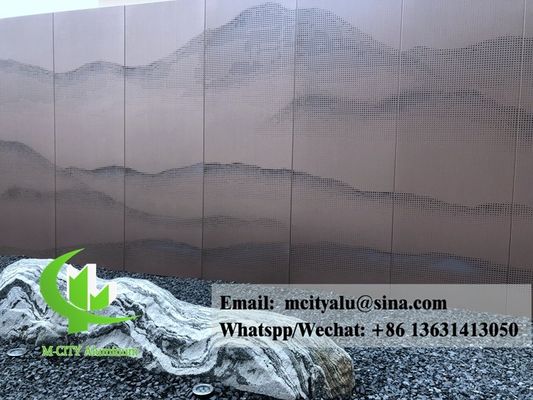 Bon prix Panneau d'aluminium architectural perforé pour revêtement de façade sur mesure en ligne