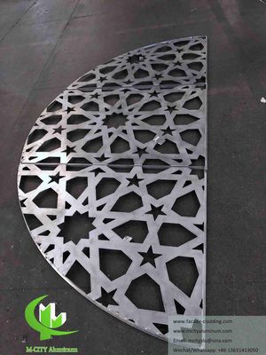 Bon prix Coupe au laser panneaux d'écran métalliques feuille d'aluminium mosquée musulmane conception de façade en ligne
