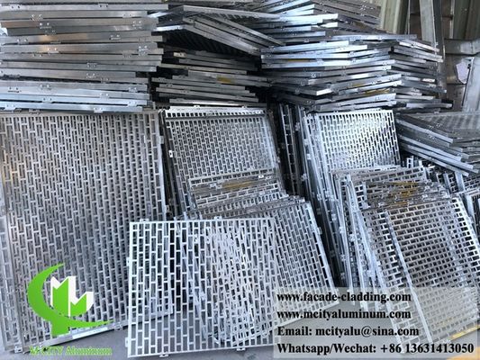 Bon prix 3 mm revêtement en poudre de panneaux perforés en aluminium métallique pour revêtement extérieur de façade en ligne
