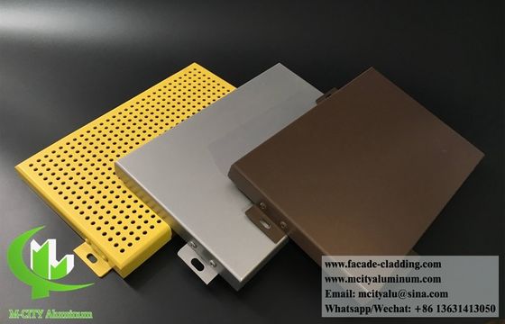 Bon prix Panneau d'aluminium massif revêtu de poudre anti-rouille pour revêtement de façade de taille personnalisable en ligne