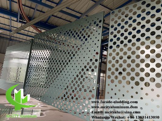 Bon prix revêtement perforé métallique architectural façades en aluminium revêtement PVDF durable en ligne