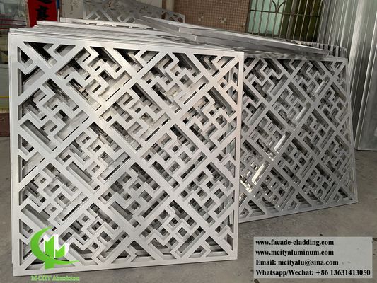 Bon prix Panneau en aluminium découpé au laser de conception traditionnelle de style chinois avec surface revêtue de poudre en taille 1000x2000mm pour revêtement de façade en ligne
