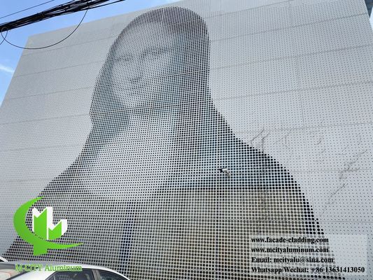 Bon prix Décoration de revêtements muraux perforés en tôle d'aluminium massif en ligne