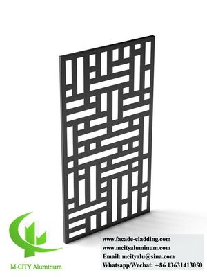 Bon prix Coupe au laser Écrans de protection de la vie privée en métal Panneaux décoratifs Feuille d'aluminium d'épaisseur de 5 mm en poudre enduite en ligne