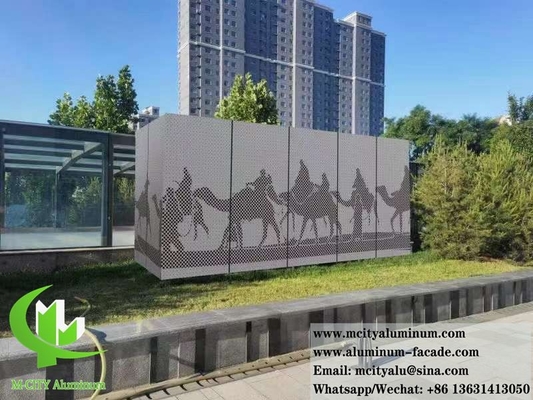 Panneaux d'aluminium perforés de façade de mur métallique extérieur 10 ans de garantie