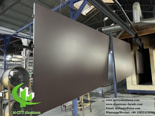 Façade murale en métal extérieur Panneaux de revêtement en aluminium massif 3 mm revêtement PVDF 20 ans de garantie