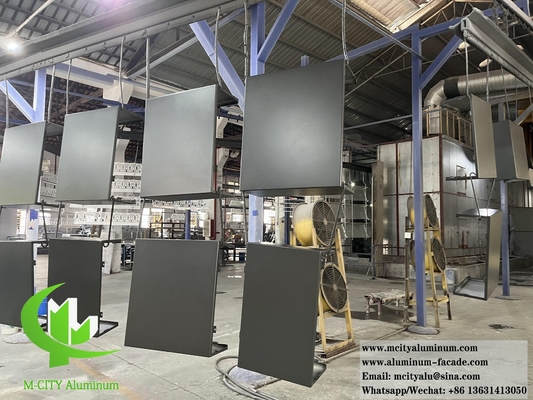 Façade murale en métal extérieur Panneaux de revêtement en aluminium massif 3 mm revêtement PVDF 20 ans de garantie