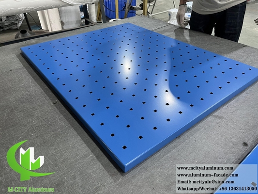 PVDF Panneau de revêtement métallique de couleur bleue