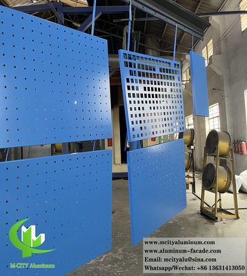 Résistance à l'incendie élevée Longue durée de vie revêtement en aluminium perforé