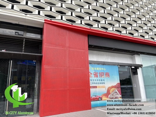 Louver feuille d'aluminium perforée métallique pour la décoration de façade d'ombrage solaire