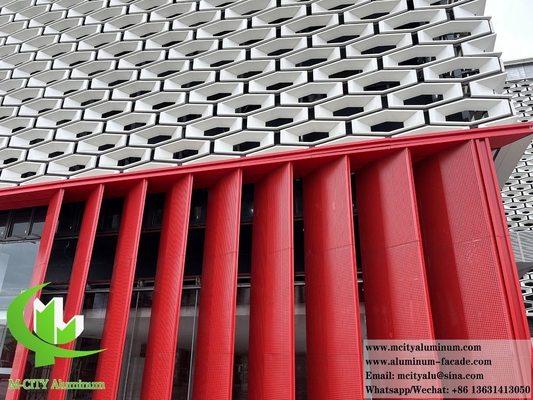 Louver feuille d'aluminium perforée métallique pour la décoration de façade d'ombrage solaire