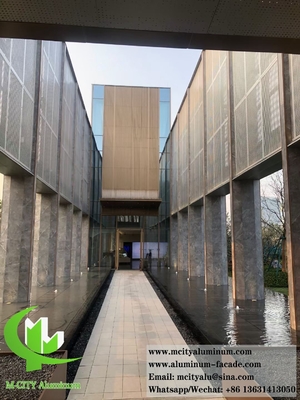 Réseau métallique à feuille perforée en aluminium pour la décoration de façades