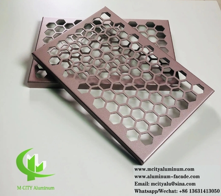 Panneau de revêtement en aluminium à feuille de métal coupée au laser pour système de façade de revêtement de mur de plafond