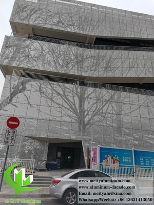 revêtement métallique feuille perforée en aluminium façade plafond revêtement mural décoration