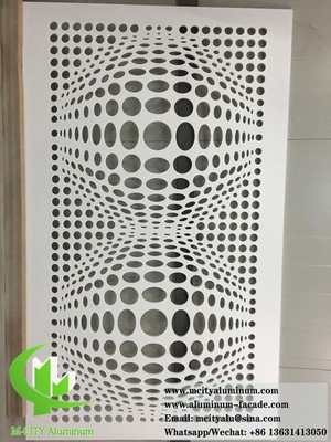 Panneau de motifs en aluminium Façade revêtement tôle de métal Décoration extérieure