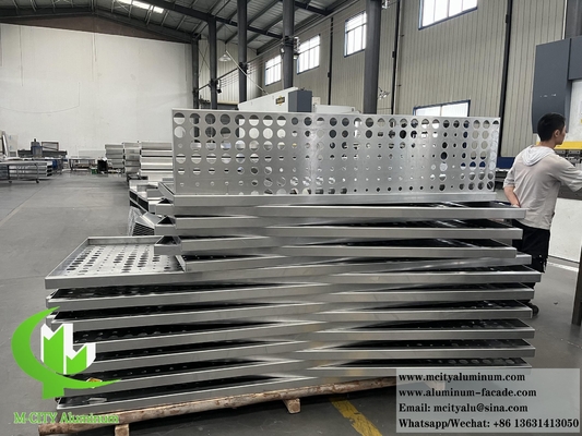 Panneau d'aluminium massif revêtement de tôle de métal personnalisé panneau de plafond incurvé