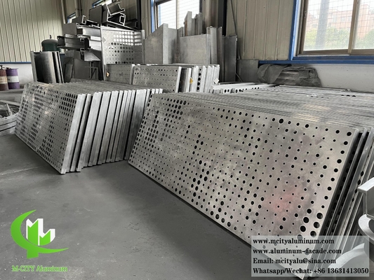 Système de façade en tôle d'aluminium perforée revêtue de métal de qualité 3 mm à l'exportation