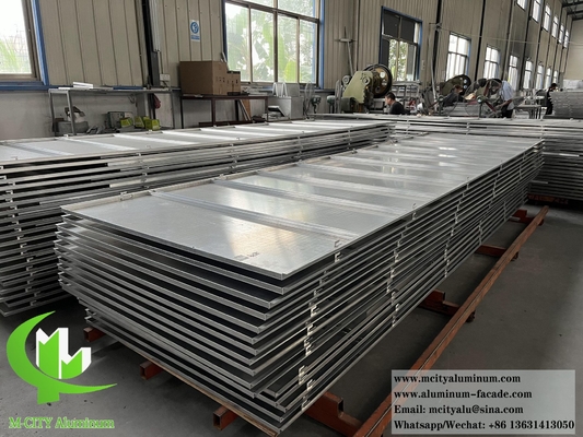 Panneau d'aluminium massif revêtement de tôle de métal personnalisé panneau de plafond incurvé