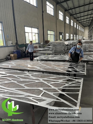 Panneau métallique découpé au laser Écran en aluminium pour la décoration des séparateurs de pièces Épaisseur 10 mm