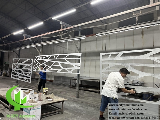 Coupe CNC de tôle d'aluminium écran avec modèle de coupe laser pour la décoration murale