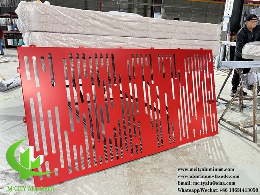 Panneau de façade perforé en aluminium d'une épaisseur de 1,5 à 20 mm, couleurs variables pour les achats B2B
