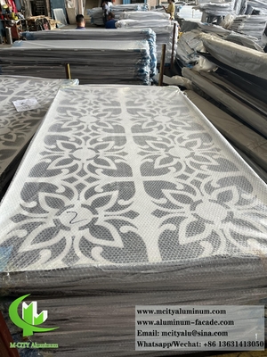 Panneaux d'aluminium à écran métallique à découpe laser pour la décoration de murs de façade