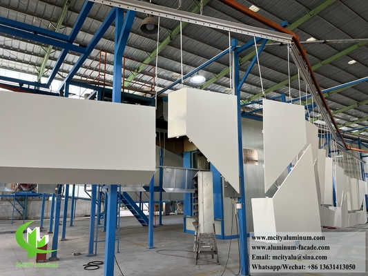 Fabrication sur mesure revêtement métallique panneau d'aluminium en poudre revêtue anti-rouille